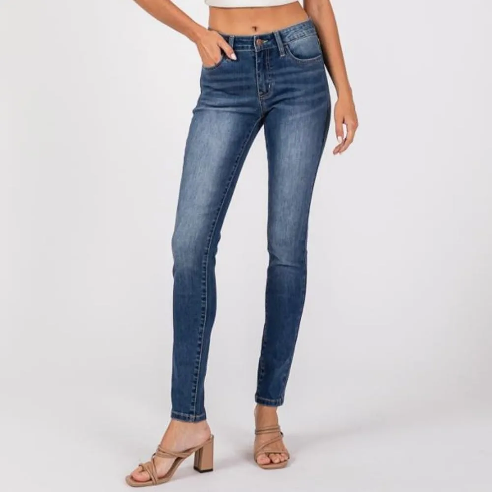 

Женские джинсы skinny с низкой посадкой и эффектом подтяжки BlueMoment