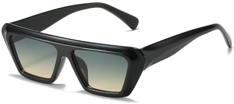 

Модные женские солнцезащитные очки UV400 2027 года, ретро-очки розово-оранжевого цвета, трендовые мужские солнцезащитные очки с градиентным покрытием MTZJH, Black Green Tea