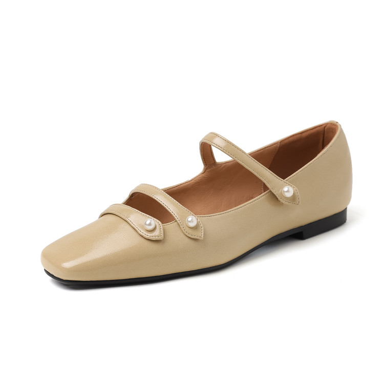 Туфли Мэри Джейн на плоской подошве женские Yeezyy Reezy, Light Beeswax Yellow
