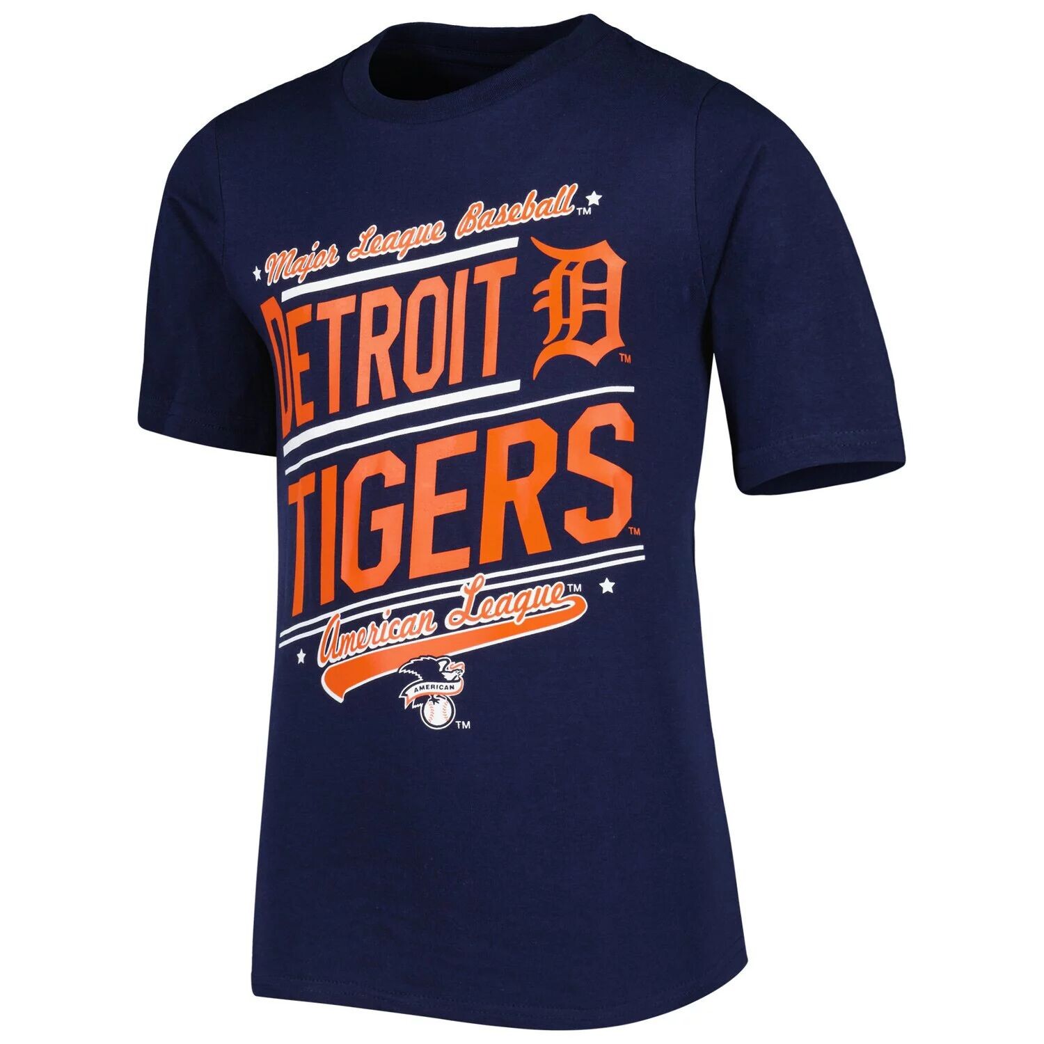 Комплект темно-синих/белых комбинированных футболок Youth Stitches Detroit Tigers Stitches — фото 2