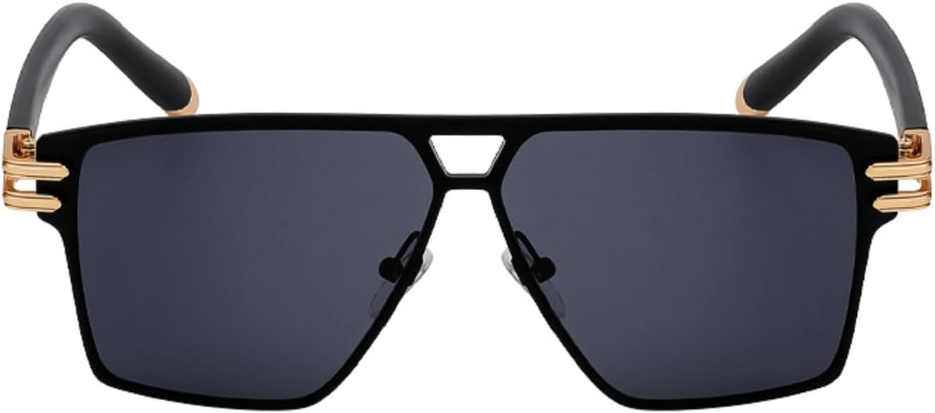 

Женские солнцезащитные очки Melrose Fashion для мужчин, панк-бренд, женские солнцезащитные очки в стиле Y2K, винтажные очки, защита от ультрафиолета UV400, модель YZ2321, Black Gold