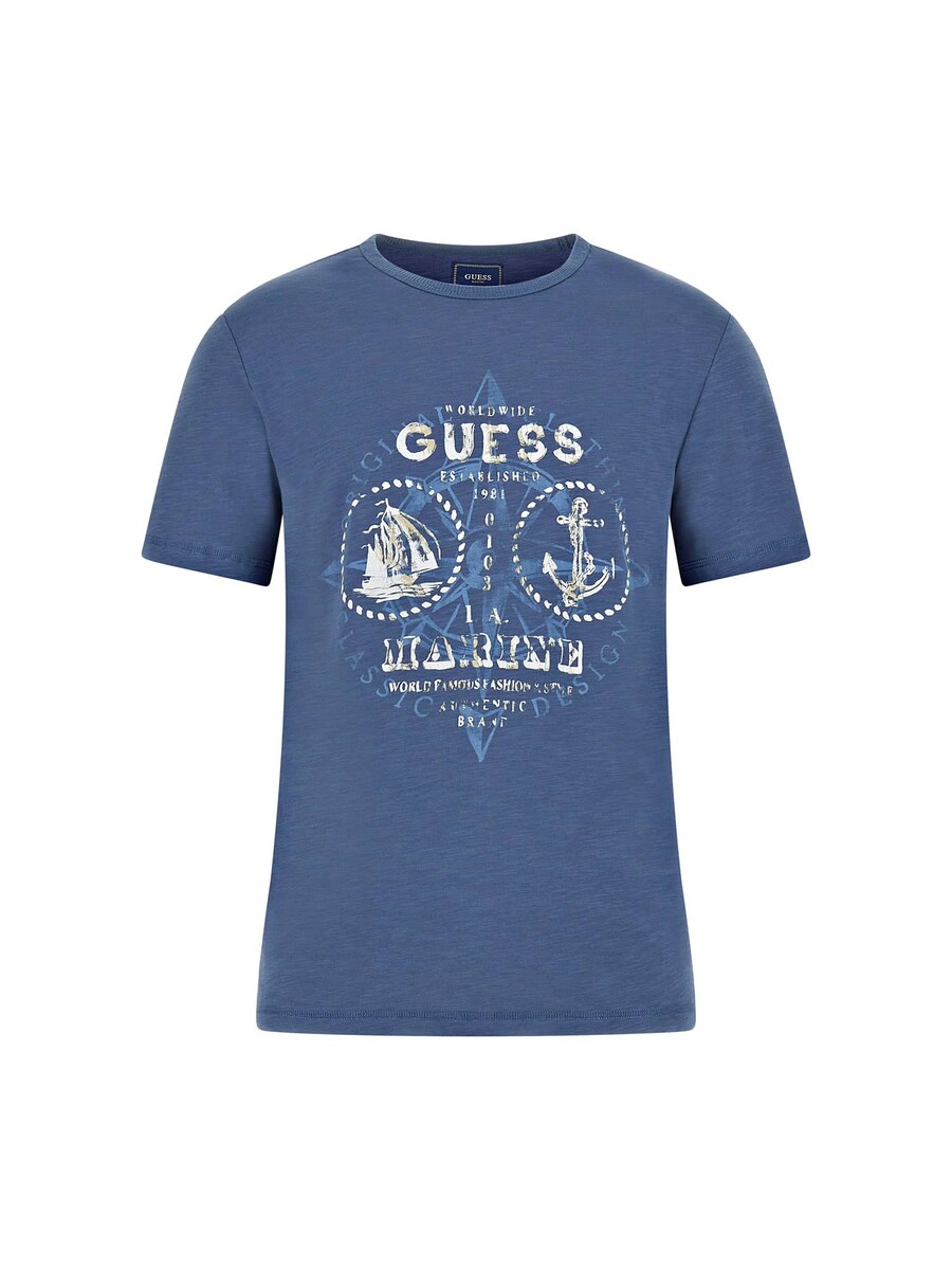 

Классическая футболка GUESS Shirt, синий
