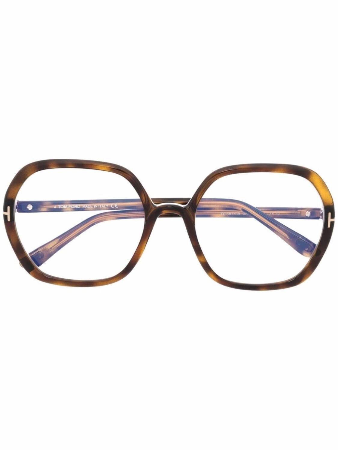 

TOM FORD Eyewear очки в круглой оправе, коричневый