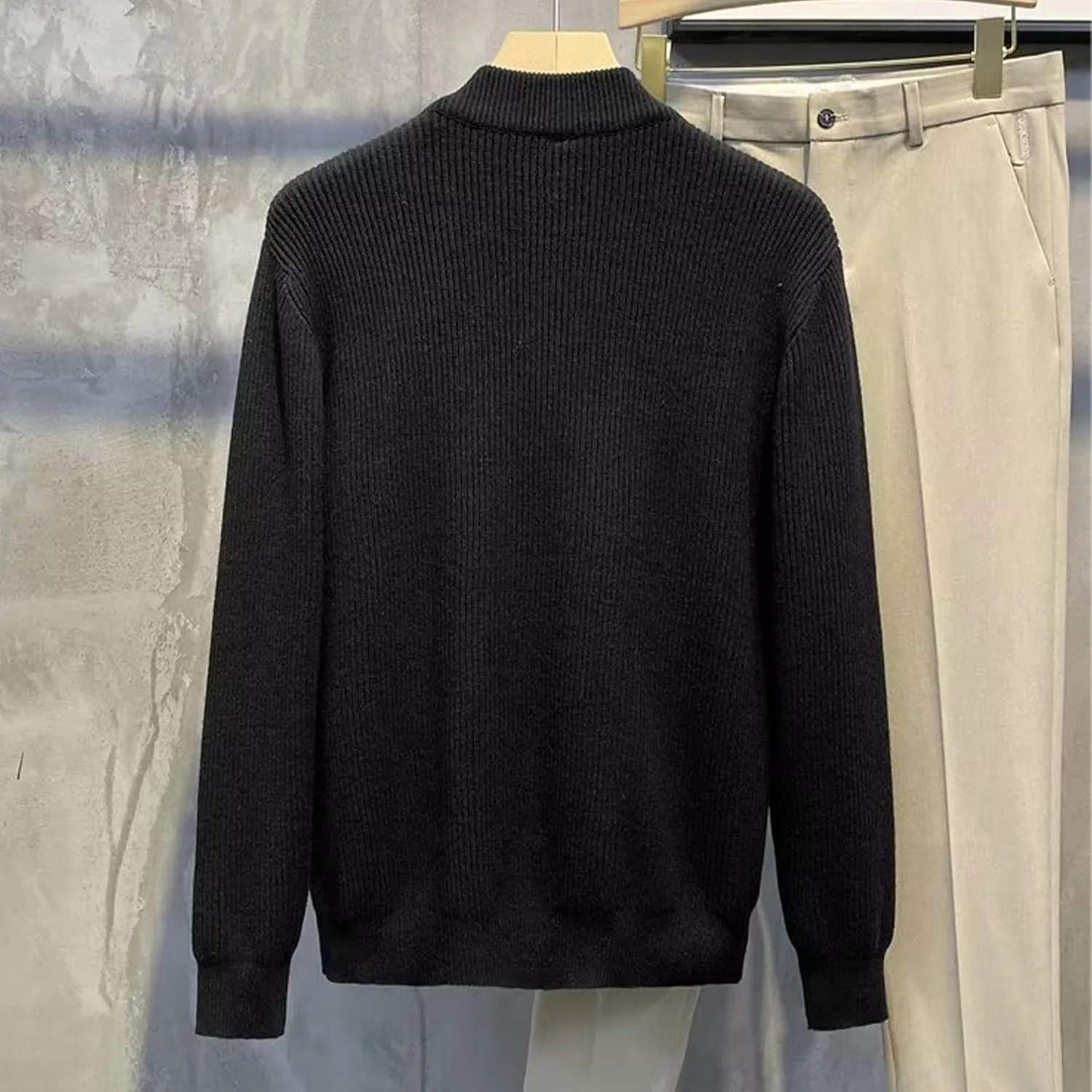 Мужской кардиган с круглым вырезом Slim Fit — фото 2