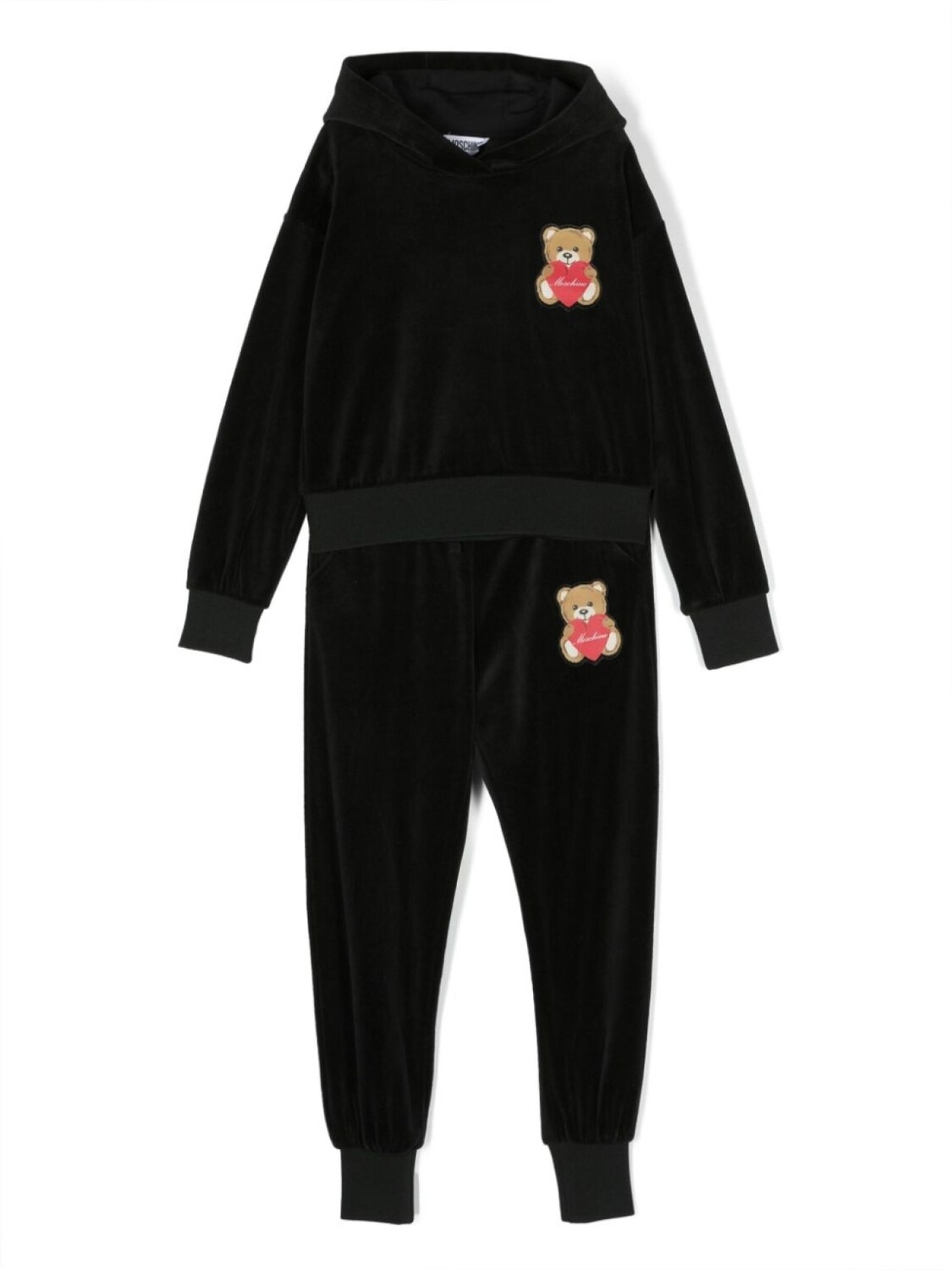 

Moschino Kids спортивный костюм с принтом Teddy Bear, черный