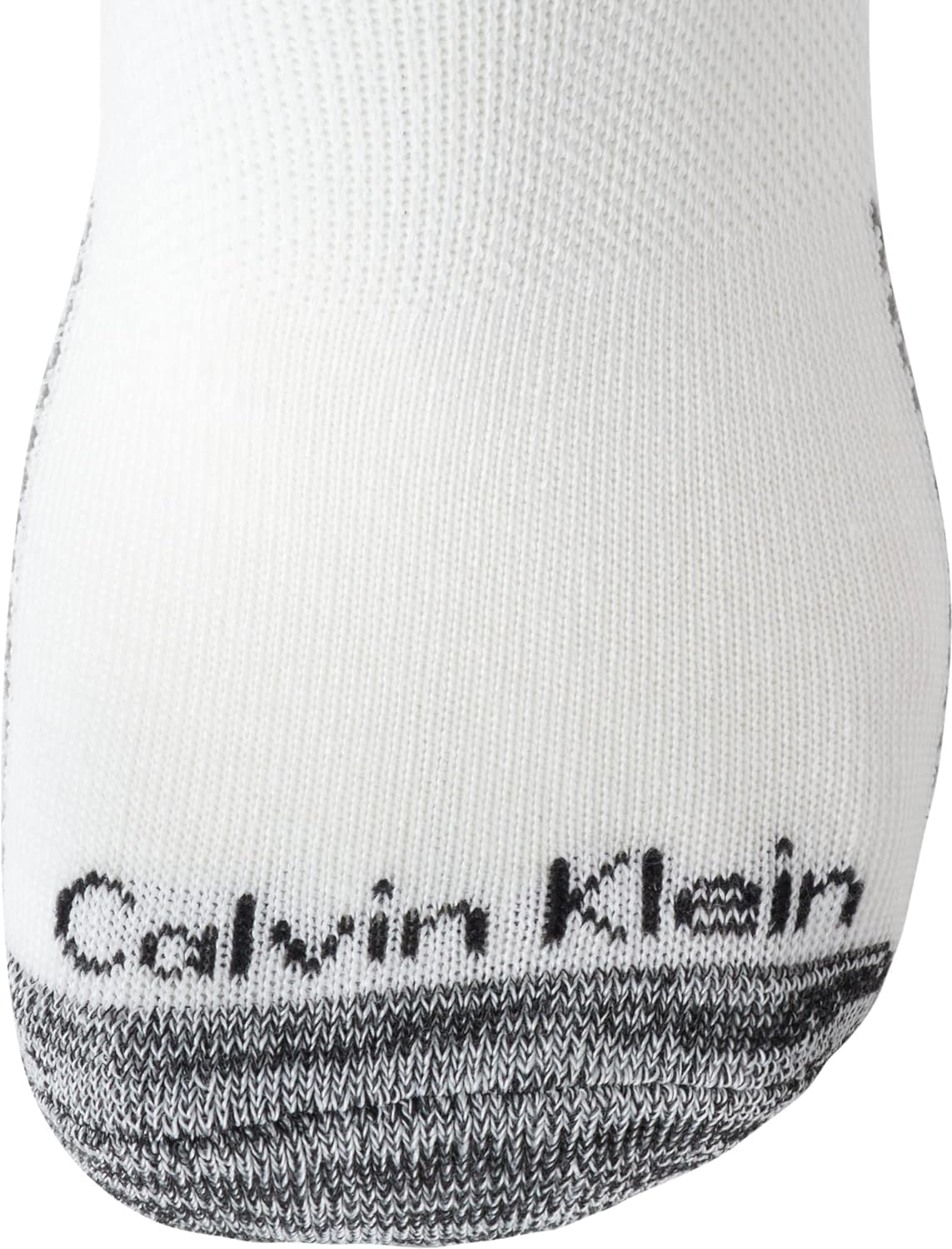 Мужские носки Calvin Klein No Show - 12 пар мягких эластичных повседневных носков с низкой посадкой и нескользящей пяткой, White/Grey — фото 4