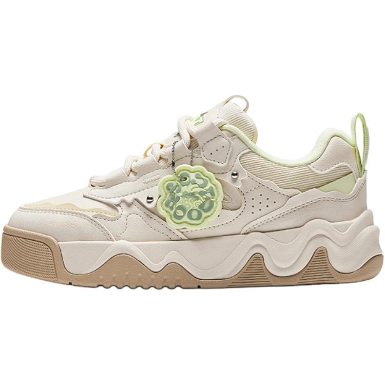 

Легкие амортизирующие низкие детские скейтерские кеды Antakids, Fish Belly белый/светло-желтый