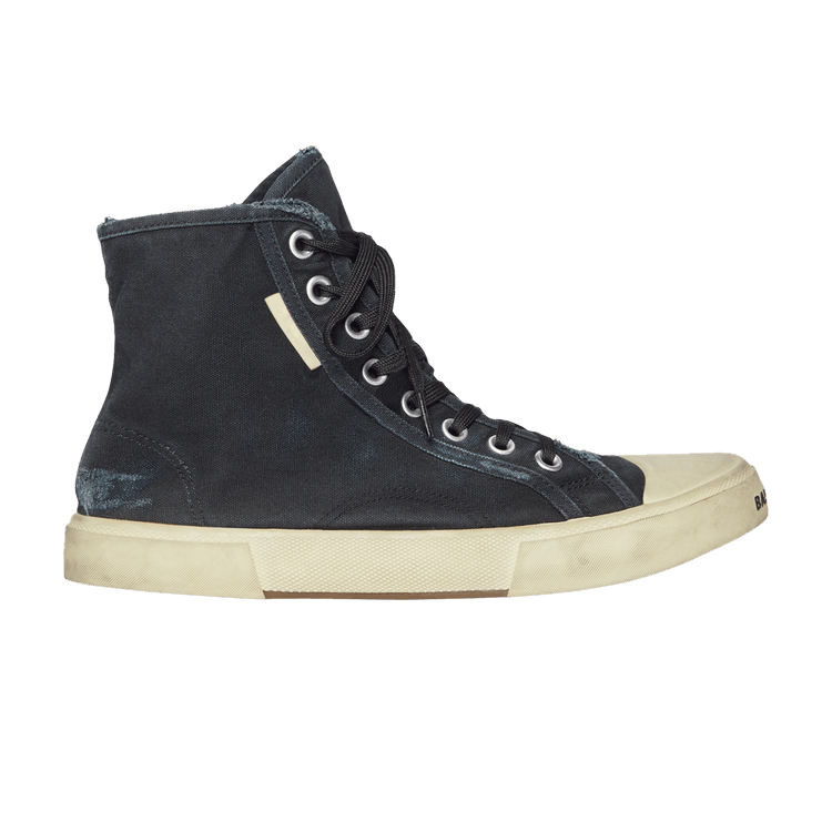 

Кроссовки Balenciaga Paris High 'Destroyed - Black White', черный