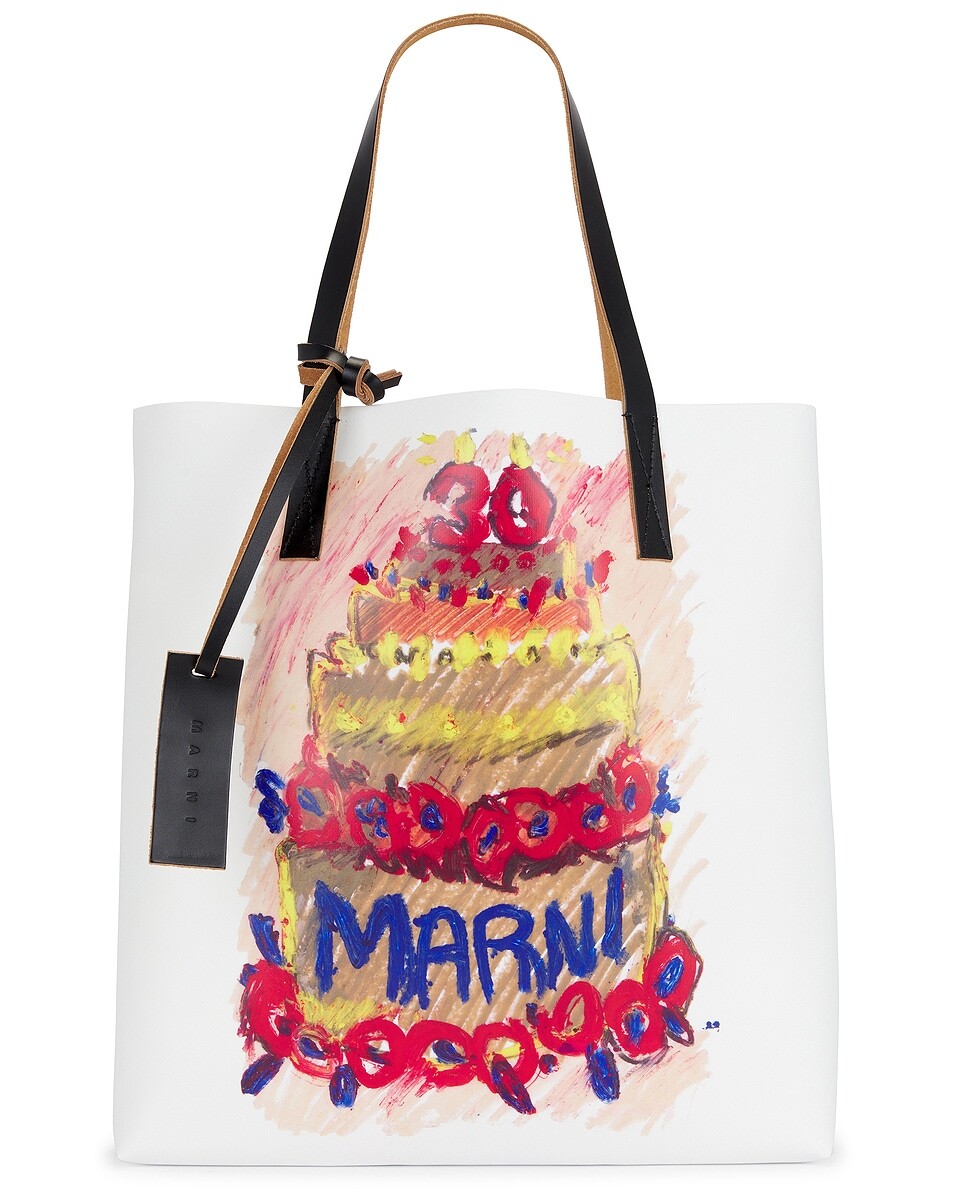 

Сумка-тоут Tribeca Marni, цвет Pink Gummy