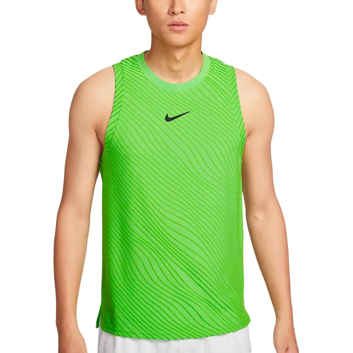 Мужская майка Dri-FIT Adv Tank Top Court Slam Nike, ярко-зеленый/черный