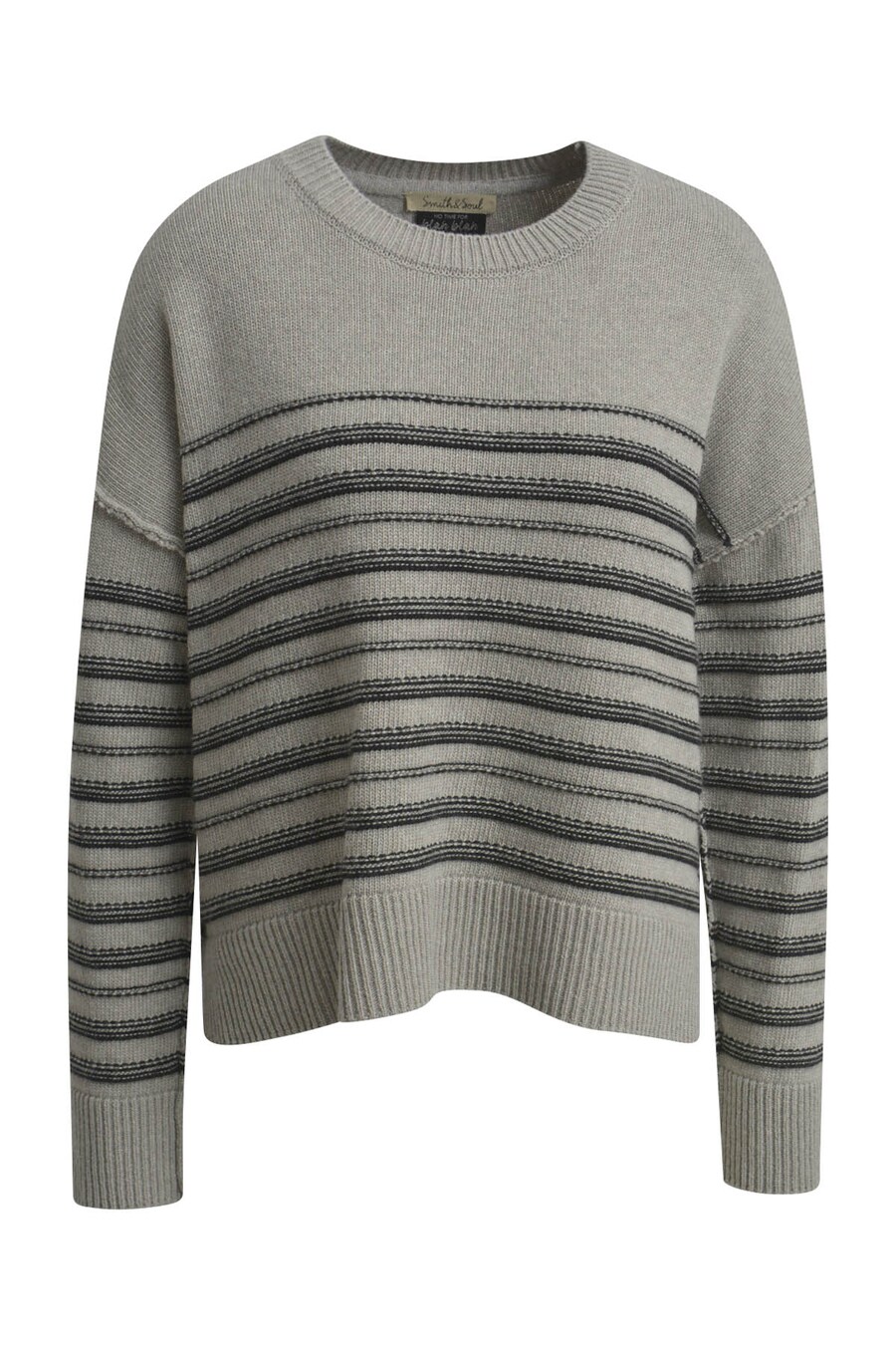 

Тонкий вязаный свитер Smith&Soul Sweater, серый