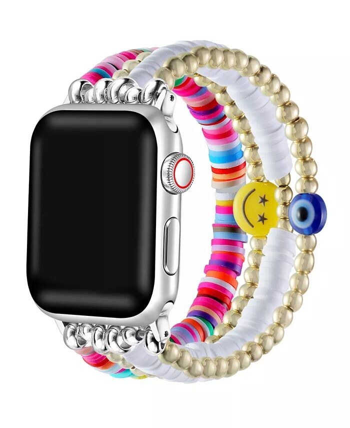 

Ремешок унисекс Bestie из бисера для Apple Watch, размер: 42 мм, 44 мм, 45 мм, 49 мм Posh Tech, мультиколор