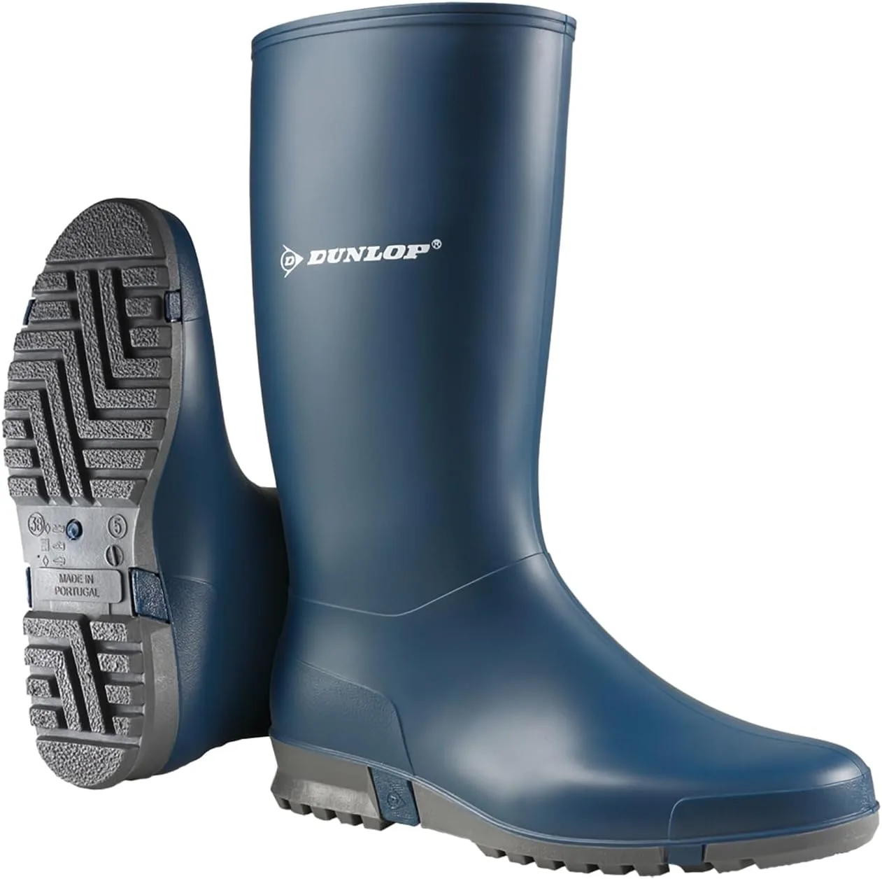 Спортивные резиновые сапоги Dunlop, серый