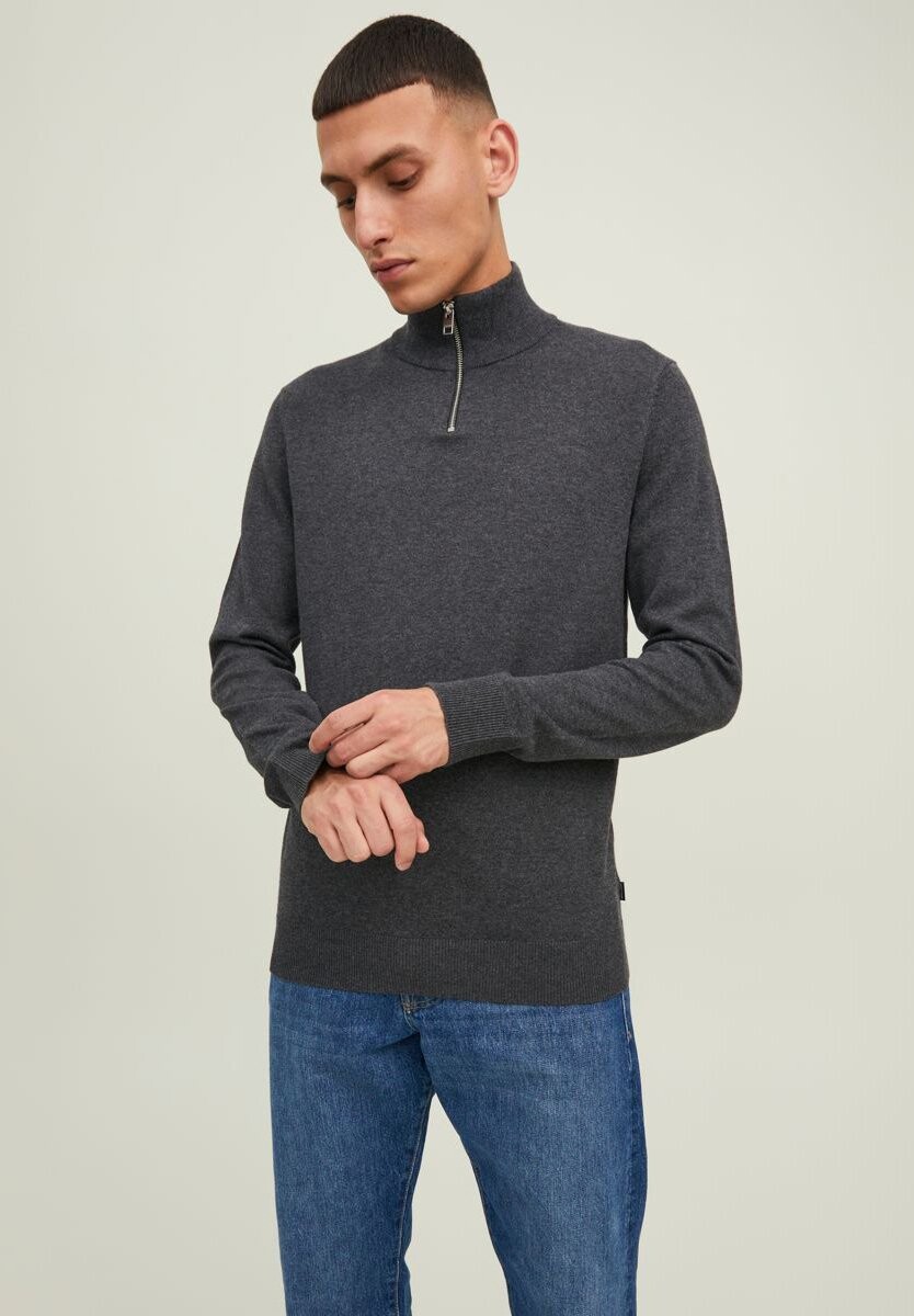 

Свитер Jack & Jones EEMIL HALF ZIP NOOS, цвет Dark Grey Melange, Серый, Свитер Jack & Jones EEMIL HALF ZIP NOOS, цвет Dark Grey Melange