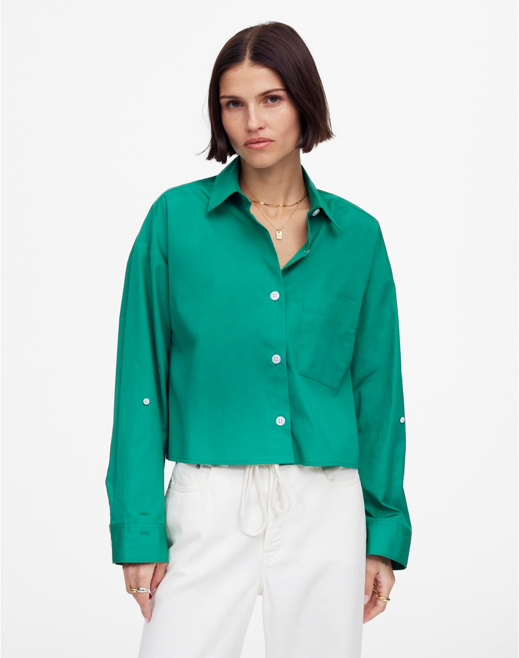 

Рубашка Madewell Alice Shirt, цвет Verdant Green