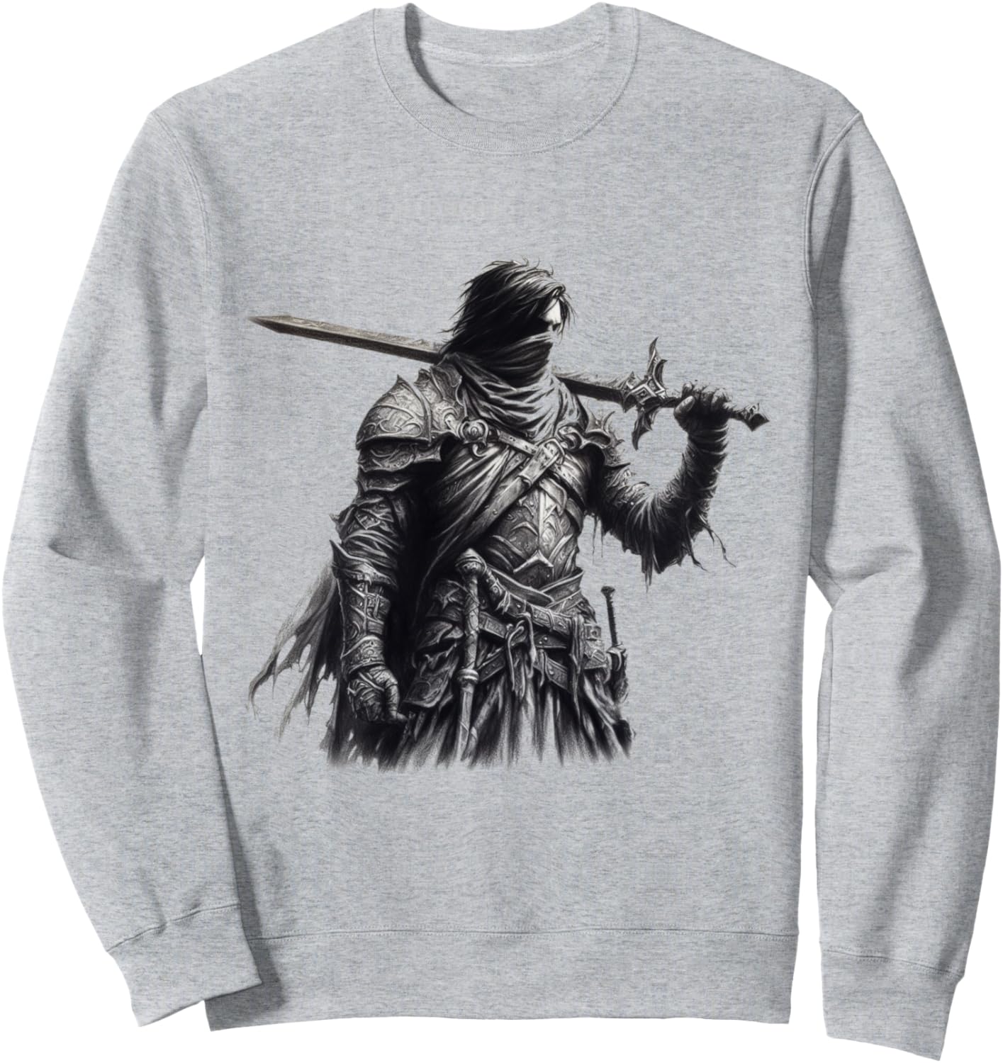 

Поза воина - толстовка в стиле черно-белого рисунка углем Warrior Art Designs Von Drosoman, Черный, Поза воина - толстовка в стиле черно-белого рисунка углем Warrior Art Designs Von Drosoman