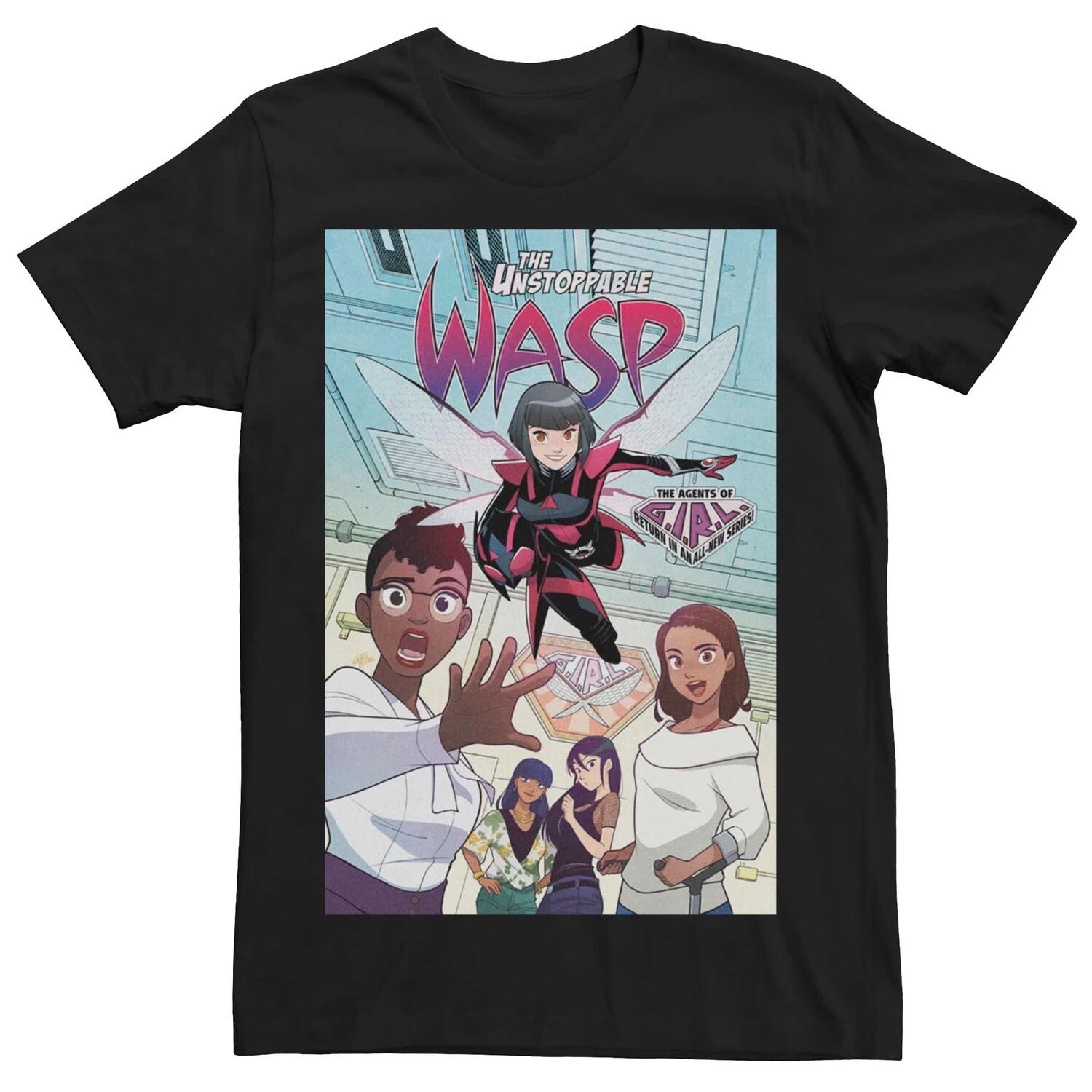 

Мужская футболка с обложкой комиксов Marvel's Unstoppable Wasp #1 Licensed Character