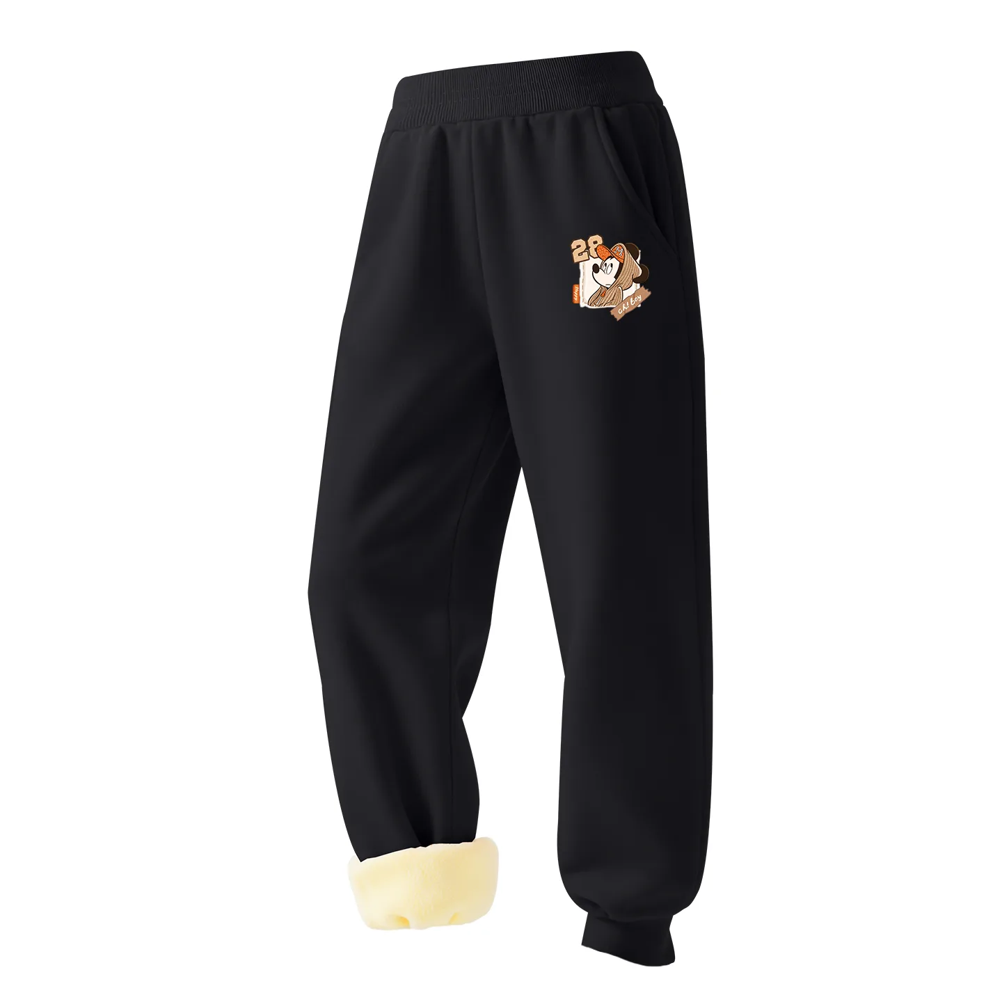 Детские вязаные спортивные штаны Disney, [Thickened Lamb's Wool]Dazzle Gray K Gray — фото 3