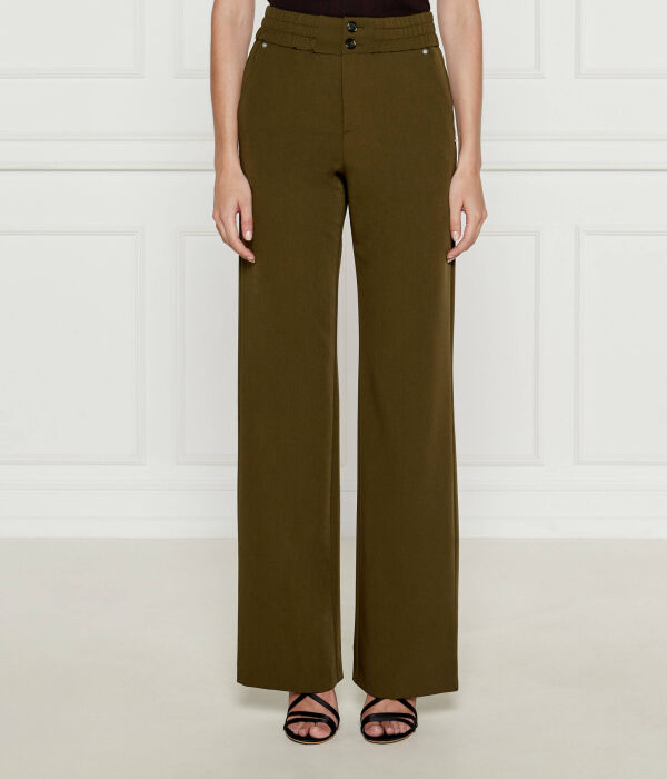 

Брюки Regular fit Pinko, хаки