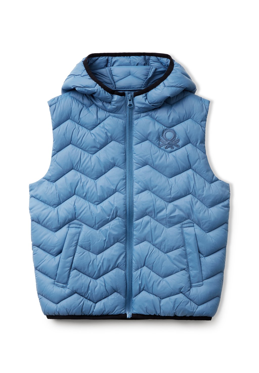 

Жилет PADDED WITH HOOD United Colors of Benetton, синий