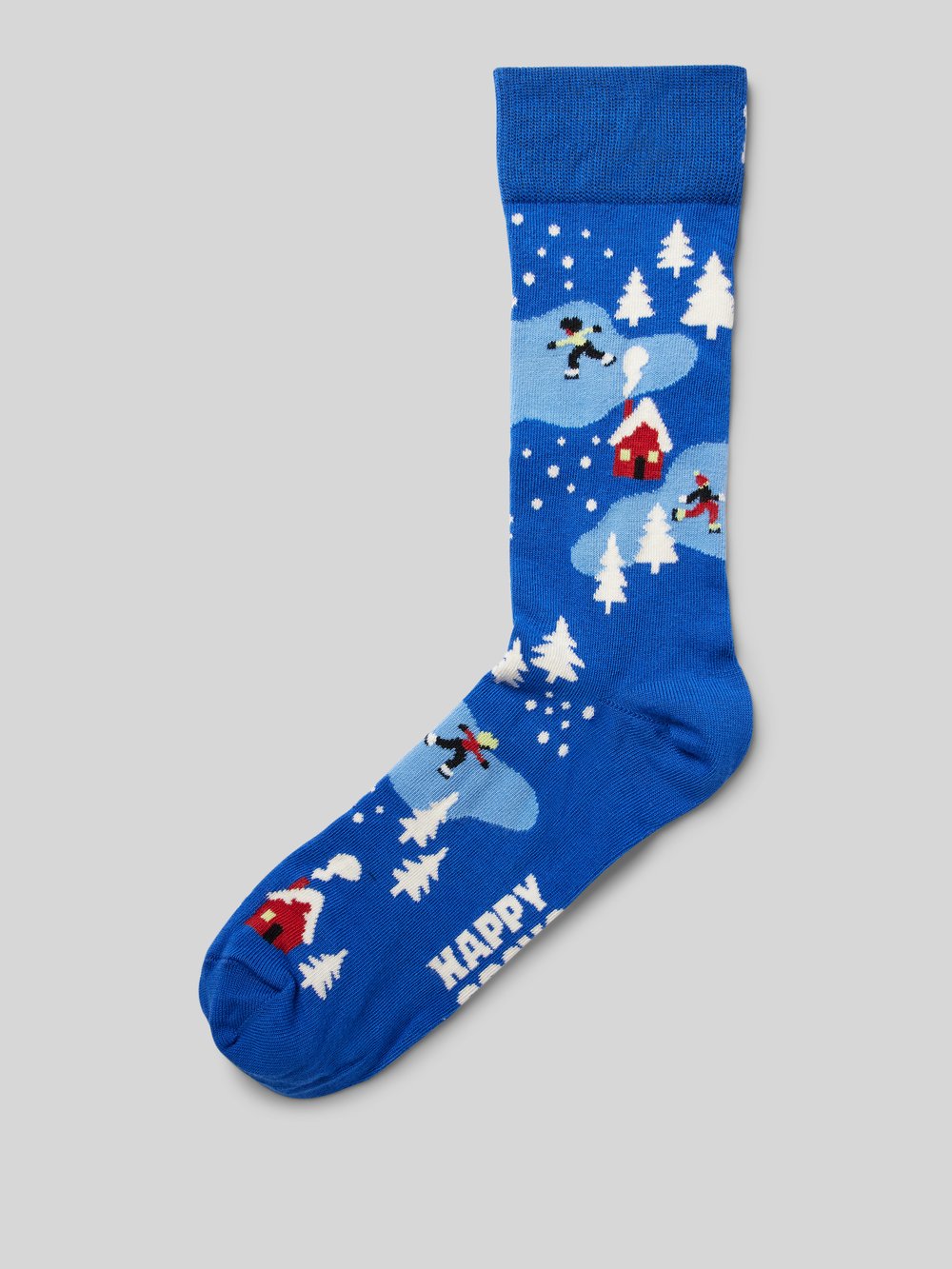 

Носки с узорчатой ​​вышивкой модель «Зимняя ночь» Happy Socks, синий