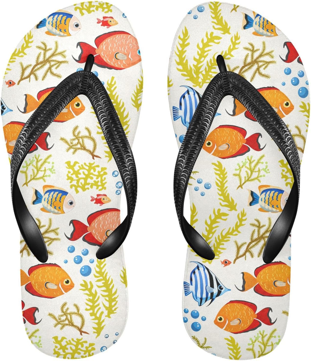 

Милые синие оранжевые рыбки Пляжные шлепанцы для женщин и мужчин Летние повседневные сандалии для душа 20861943 Kfbe
