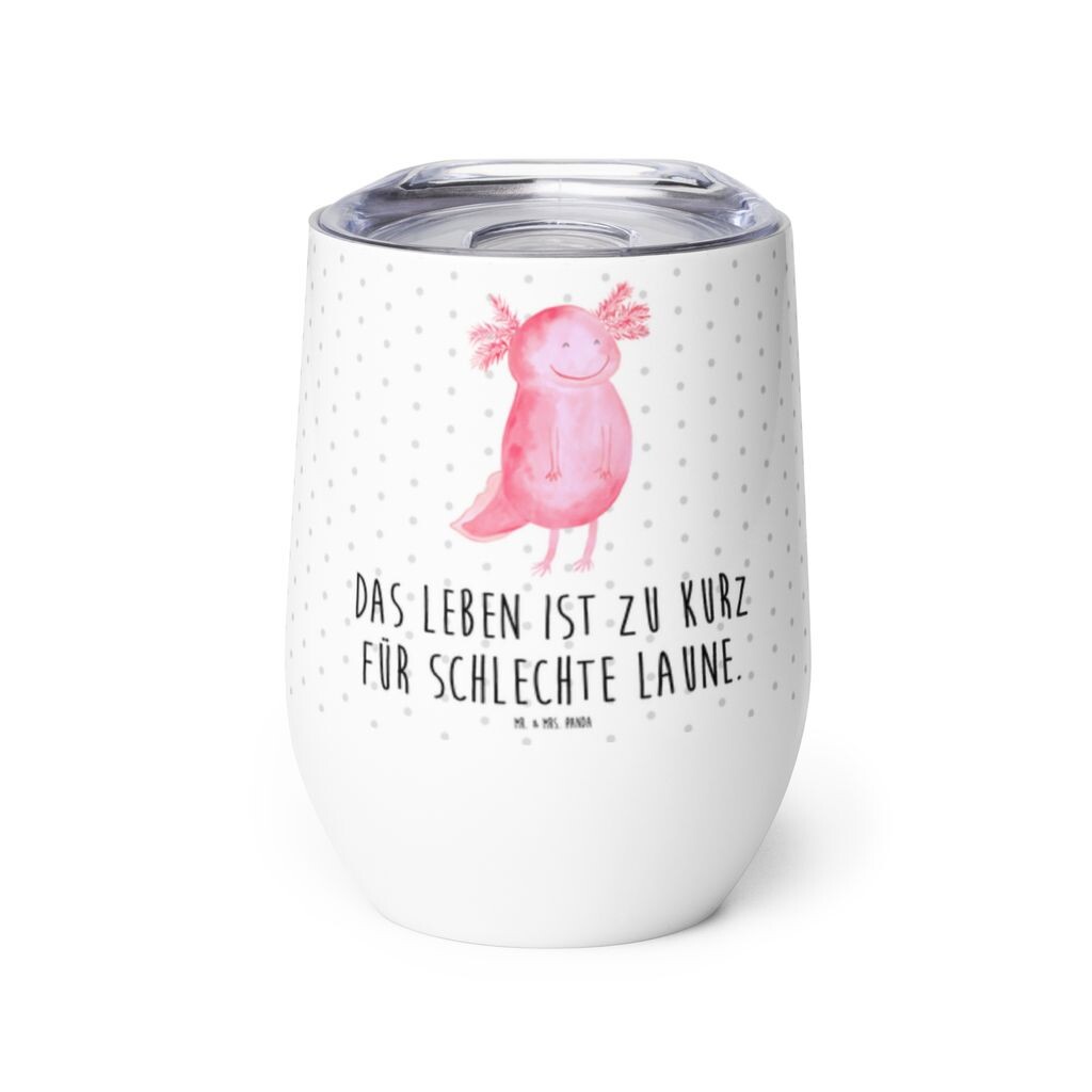 

Мистер и миссис Панда Аксолотль Happy Wine Cup - Белый - Подарок, Крен, Чашка для глинтвейна, Мотивация, Крен, Тритон, Чашка для вина для путешествий, Бокал для вина, Веселый, Термочашка Mr. & Mrs. Panda