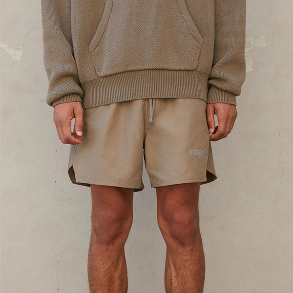 Шорты fw21 volley short 'harvest' Fear Of God Essentials, коричневый — фото 4