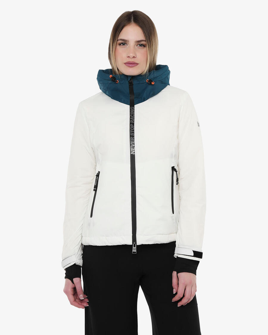 

JAKED Женская куртка цвета льда и сине-зеленого цвета из матового фитнес-синтепона