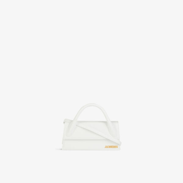 

Le Chiquito Длинная кожаная сумка с верхней ручкой Jacquemus, белый