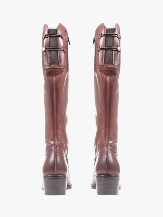 Кожаные сапоги для верховой езды rachel средней посадки до икры Jones Bootmaker, желто-коричневый — фото 4