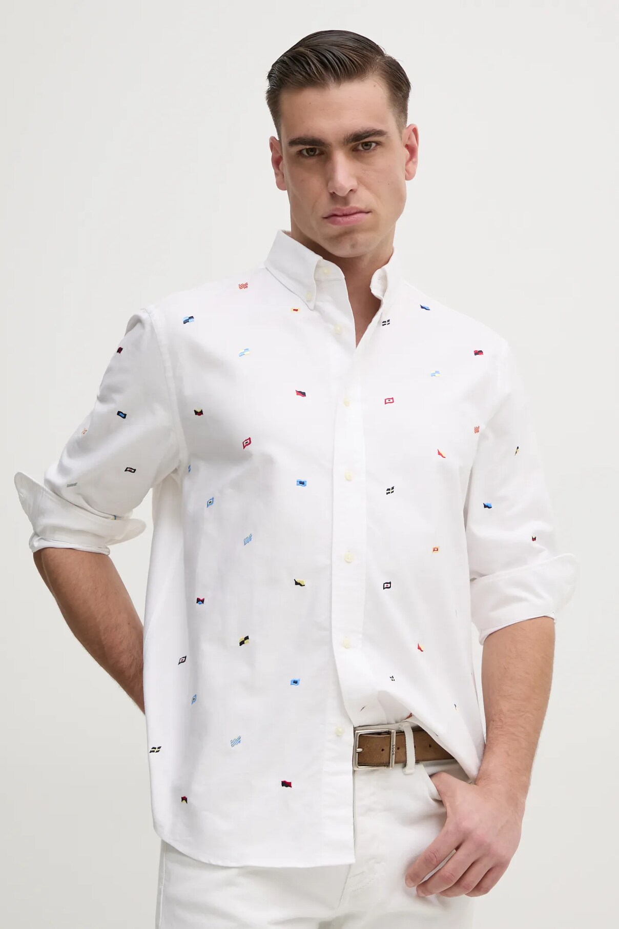 

Рубашка из хлопка Tommy Hilfiger, белый