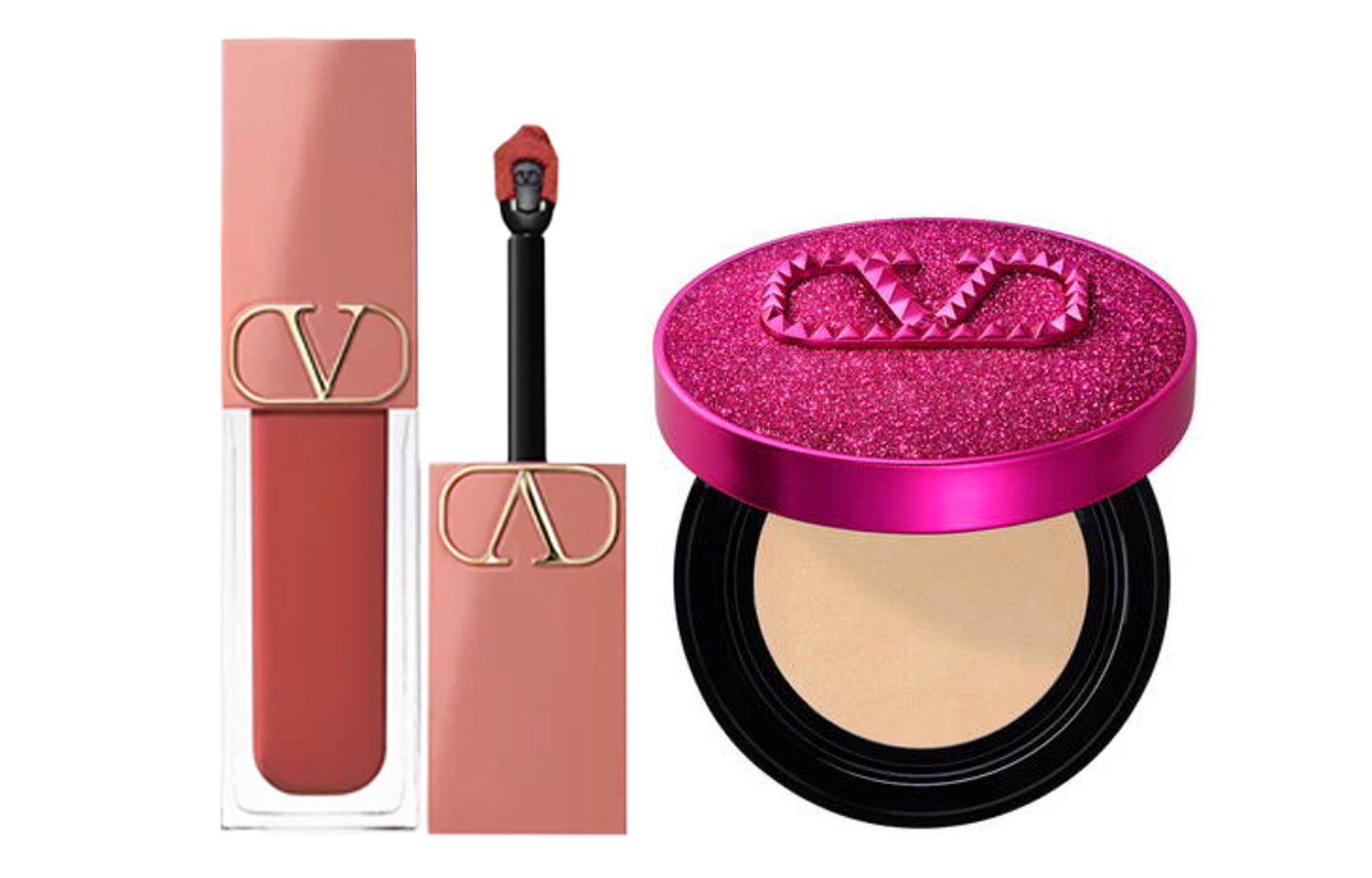 

Глянцевая помада-крем Air Cushion с аппликатором, легко наносится, стойкая, 6,5 мл + 12 г Valentino