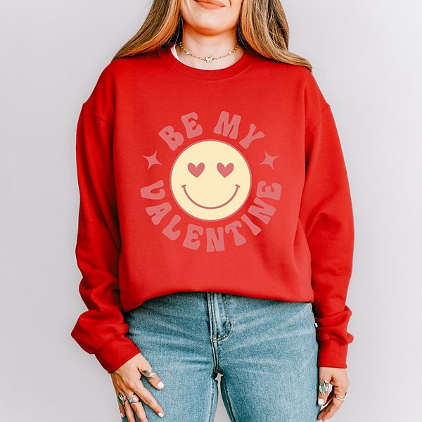

Свитшот Valentine yellow smiley face Simply Sage Market, Red, Зеленый, Свитшот Valentine yellow smiley face Simply Sage Market, Red