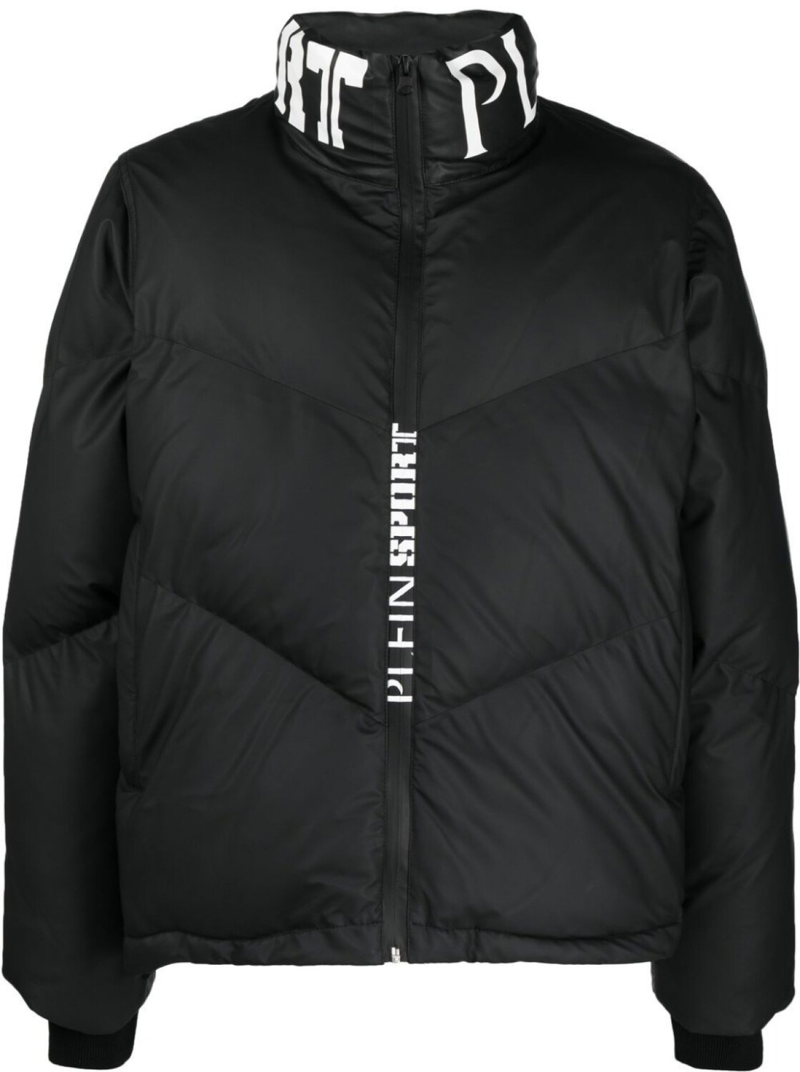 

Plein Sport пуховик с логотипом, черный