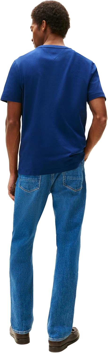 Футболка Tommy Hilfiger Short Sleeve Cotton Graphic with Hilfiger Logo, синий — фото 4