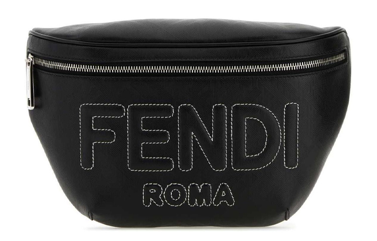 

Кожаная наплечная сумка через плечо, поясная сумка черный FENDI