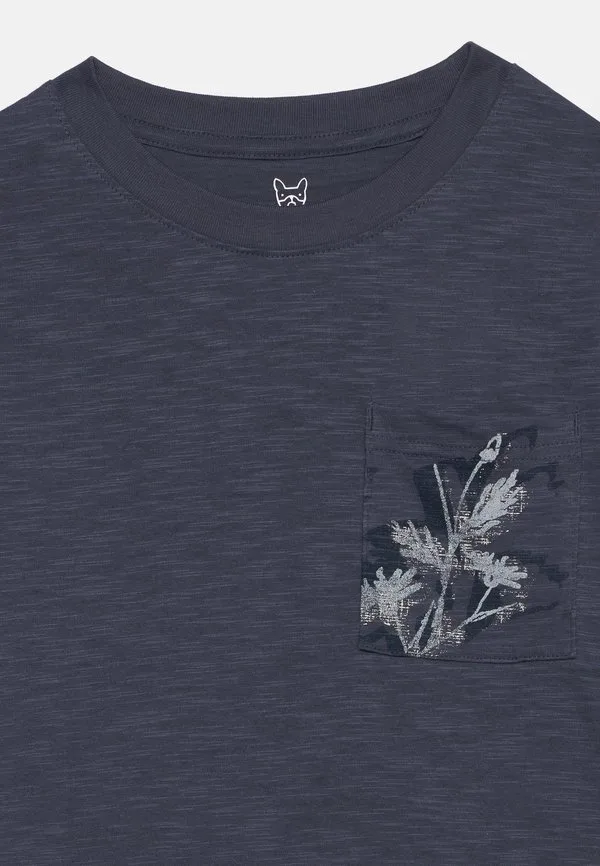 Футболка с карманом jormontauk с принтом Jack & Jones Junior, Odyssey Gray — фото 4