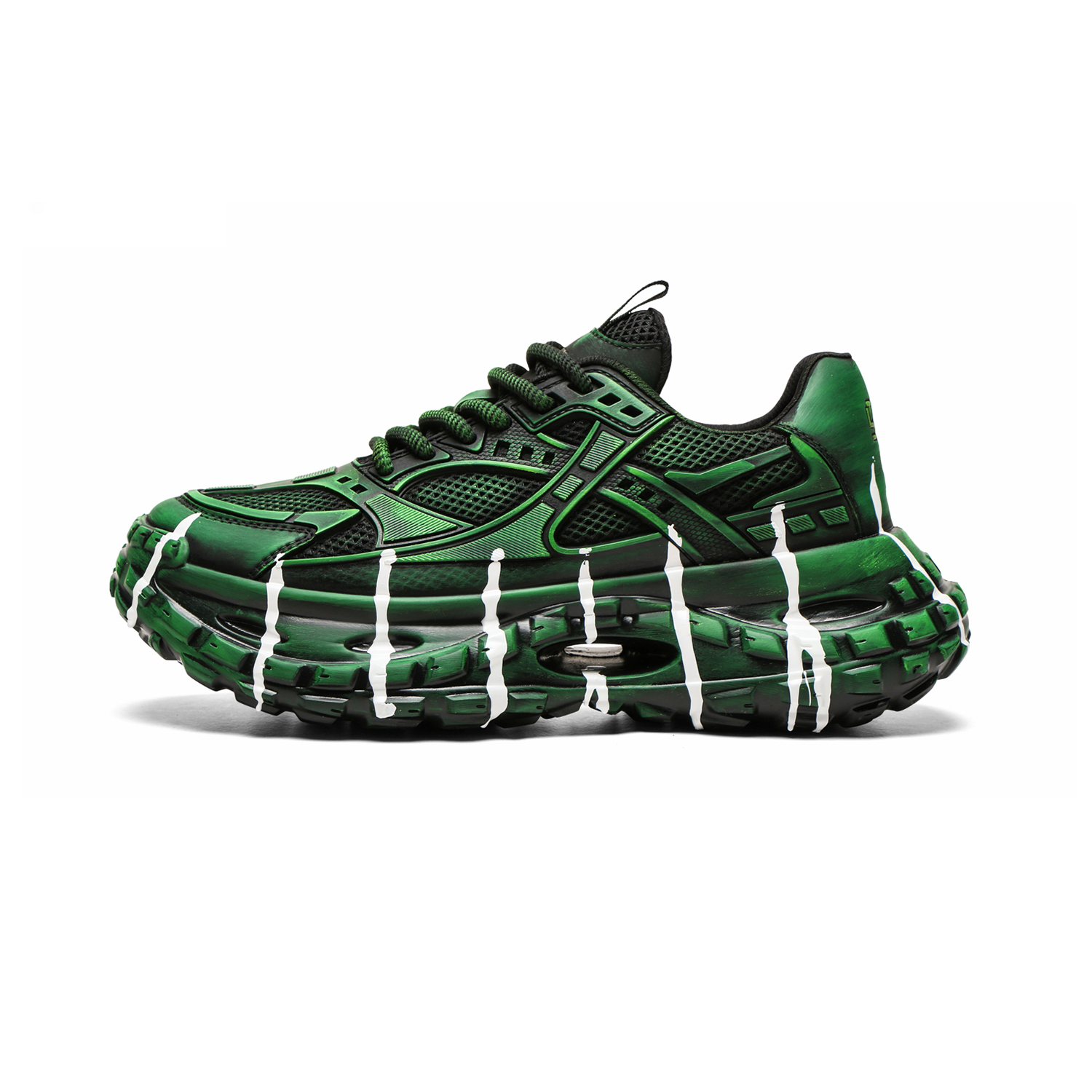 

Meixi Абразивостойкие дышащие низкие массивные кроссовки мужские Jadeite Green, цвет Jadeite Green