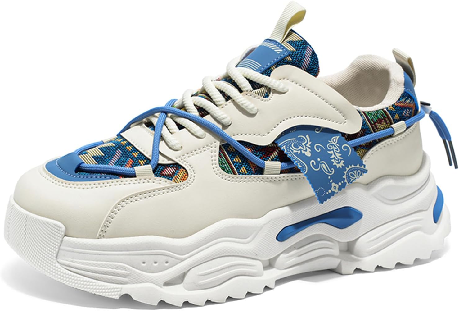 

Мужские повседневные спортивные теннисные кроссовки для ходьбы, массивные модные кеды, тренировочные кроссовки Spwagym, синий