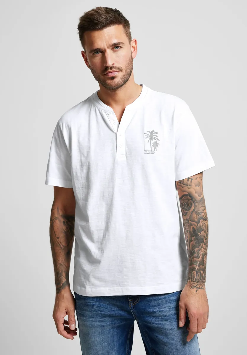 

Футболка STREET ONE MEN из чистого хлопка, белый
