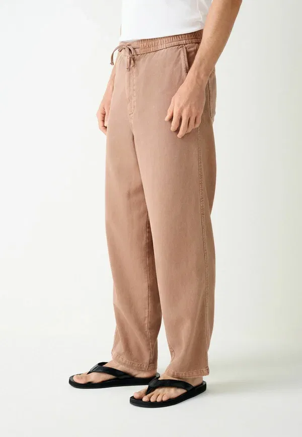 Джинсы Next, baggy fit authentic washed elasticated trousers, цвет жженый апельсин