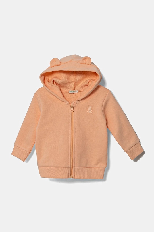 

Хлопковая толстовка для малышей United Colors Of Benetton, оранжевый