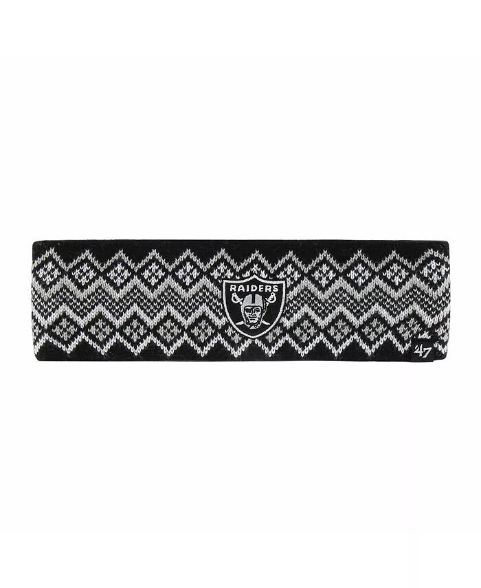 

Женская повязка на голову Эльзы Las Vegas Raiders '47 Brand, черный