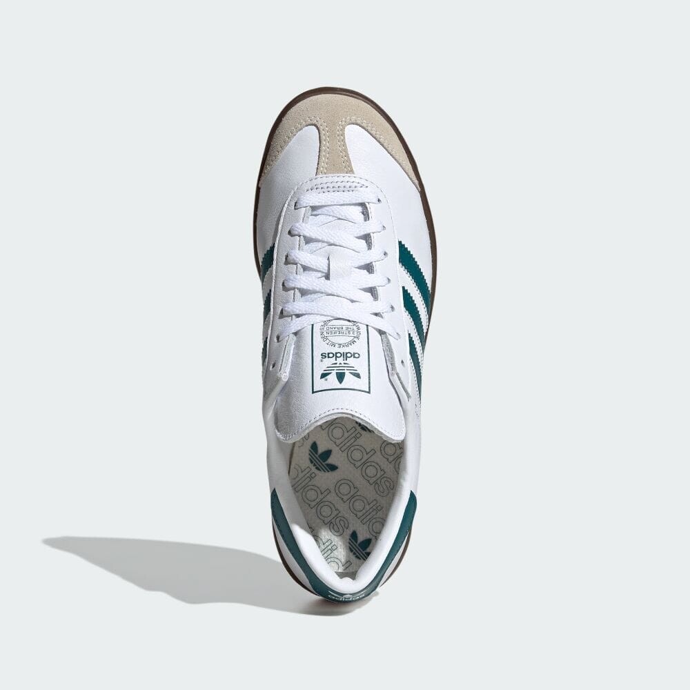 Кроссовки Adidas HAMBURG W, цвет White/Legacy Teal/Gum — фото 2