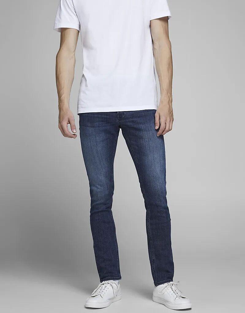 

Джинсы Jack & Jones Glenn прямого кроя из темного денима