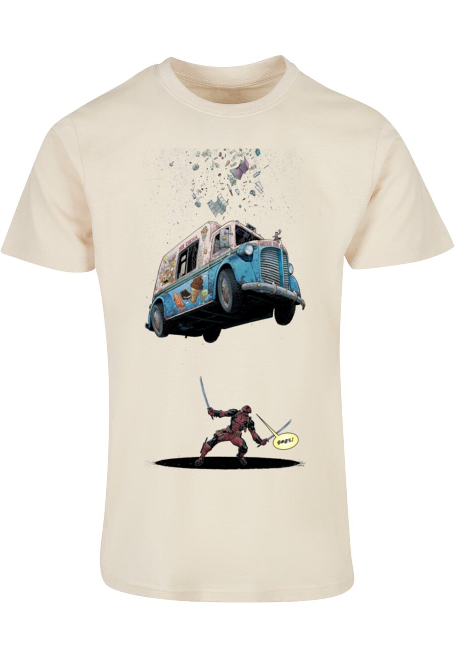 

Классическая футболка ABSOLUTE CULT Shirt Deadpool - Ice Cream, песочный