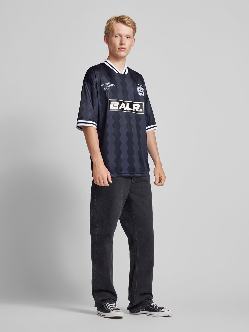 

Футболка с этикеткой, модель «Клуб» Balr., антрацит