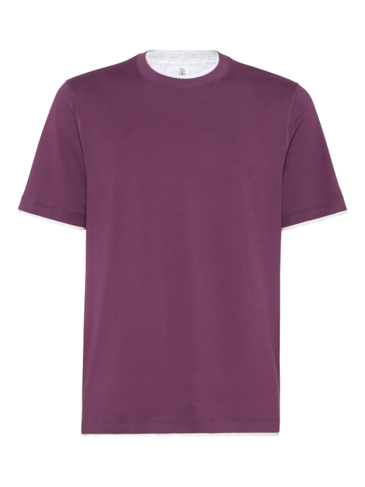 

Футболка из хлопка Brunello Cucinelli, фиолетовый