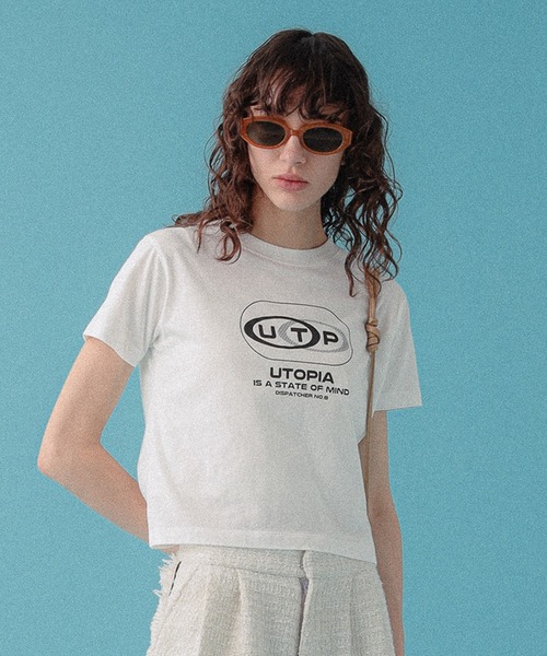 

Футболка с принтом DISPATCHER NO.8, кремовый